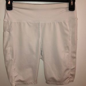 White Spandex Shorts